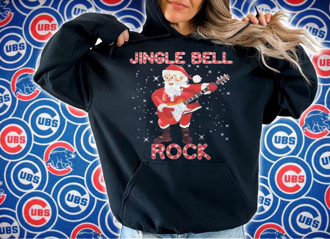 Jingle Bell Rock Merry Christmas Santa Electric Guitar Xmas Shirt t-shirt hoodie