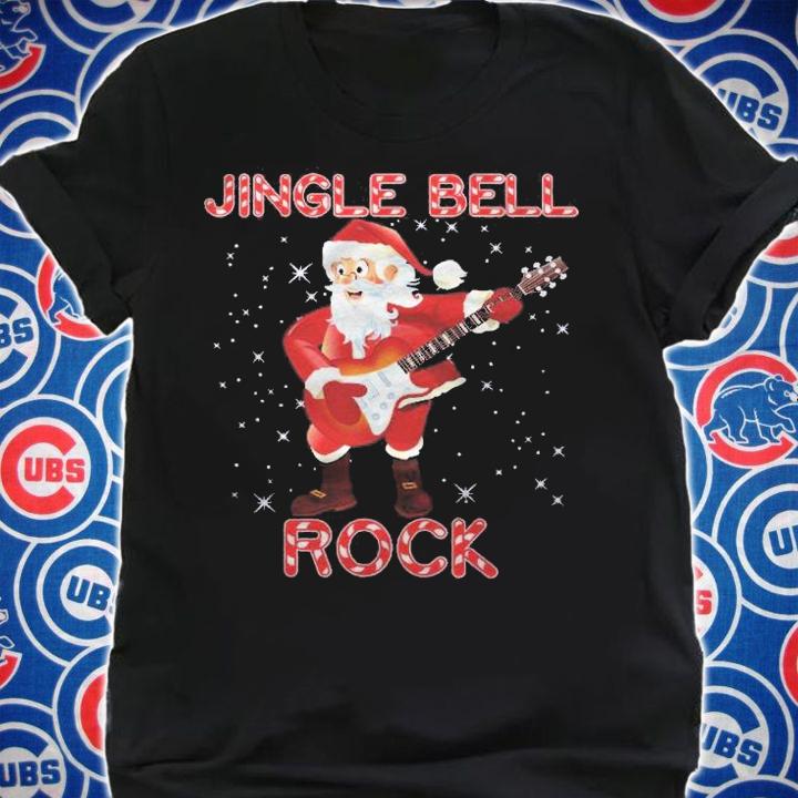 Jingle Bell Rock Merry Christmas Santa Electric Guitar Xmas Shirt t-shirt shirt