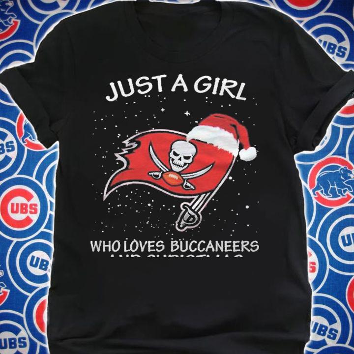 Just A Girl Who Loves Buccaneers And Christmas Shirt t-shirt shirt
