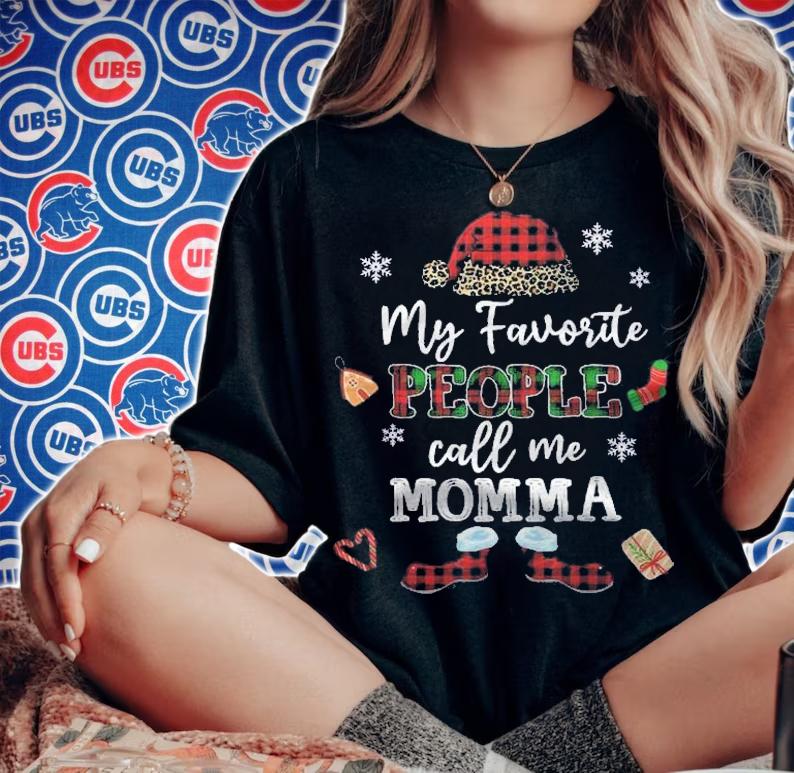 Mb My Favorite People Call Me Momma Thanksgiving Christmas Shirt t-shirt woman shirt