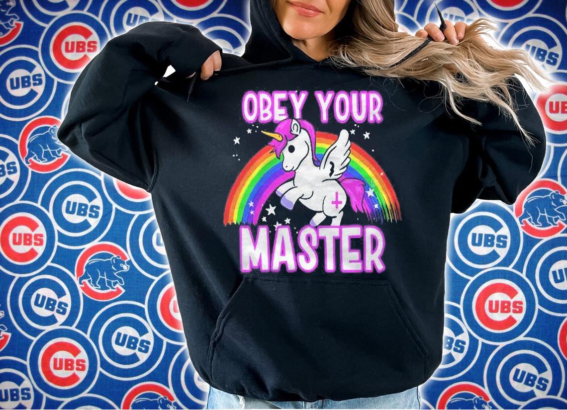 Obey Your Master  Satanic Unicorn  Anti Religion Metal Shirt t-shirt hoodie