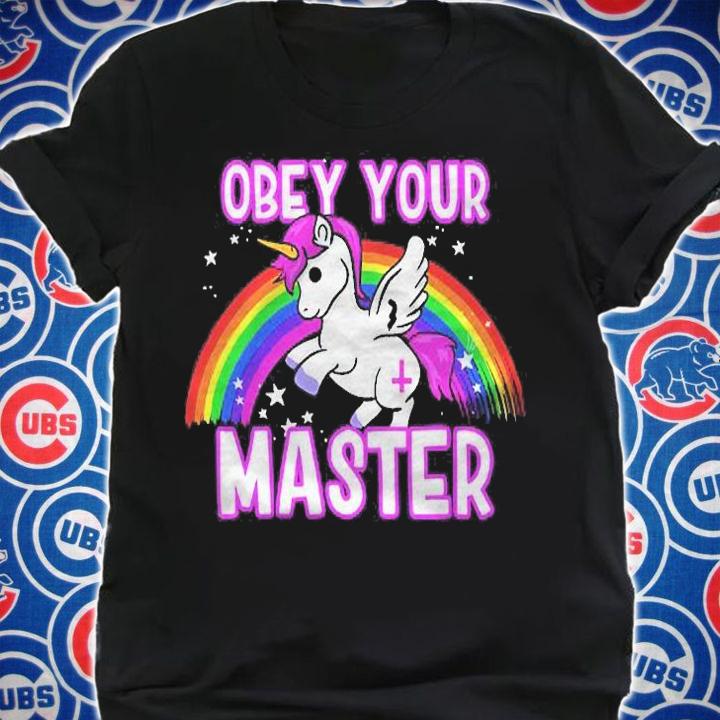 Obey Your Master  Satanic Unicorn  Anti Religion Metal Shirt t-shirt shirt
