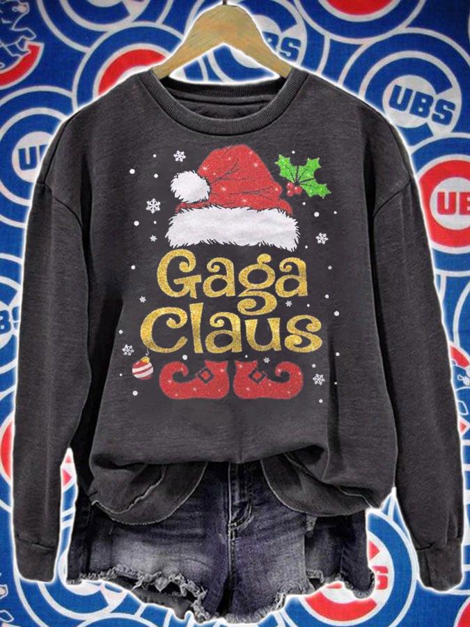 Gaga Claus Funny Santa Christmas Pajama Family Matching Shirt t-shirt sweatshirt