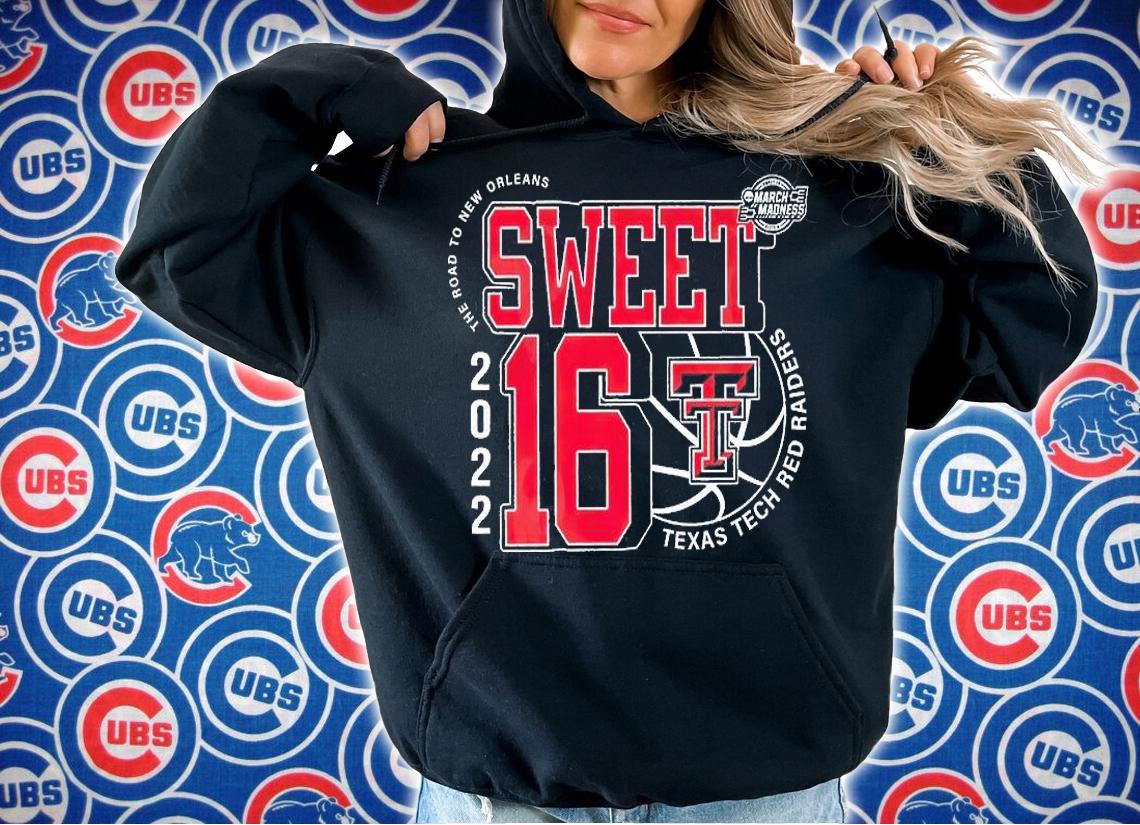 Texas Tech Red Raiders March Madness Sweet 16 NCAA The Road To New Orleans 2022 T-Shirt t-shirt hoodie