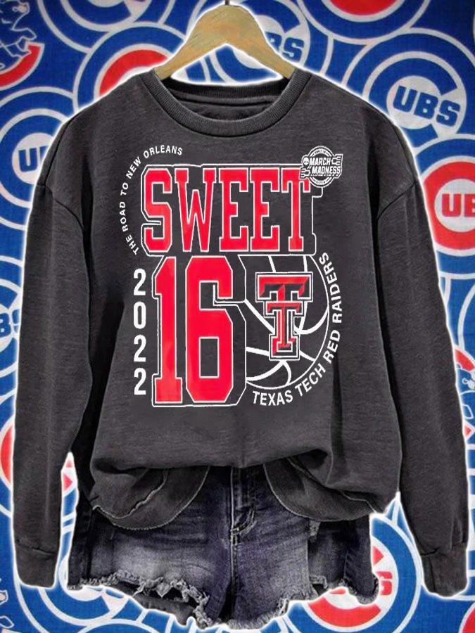 Texas Tech Red Raiders March Madness Sweet 16 NCAA The Road To New Orleans 2022 T-Shirt t-shirt sweatshirt