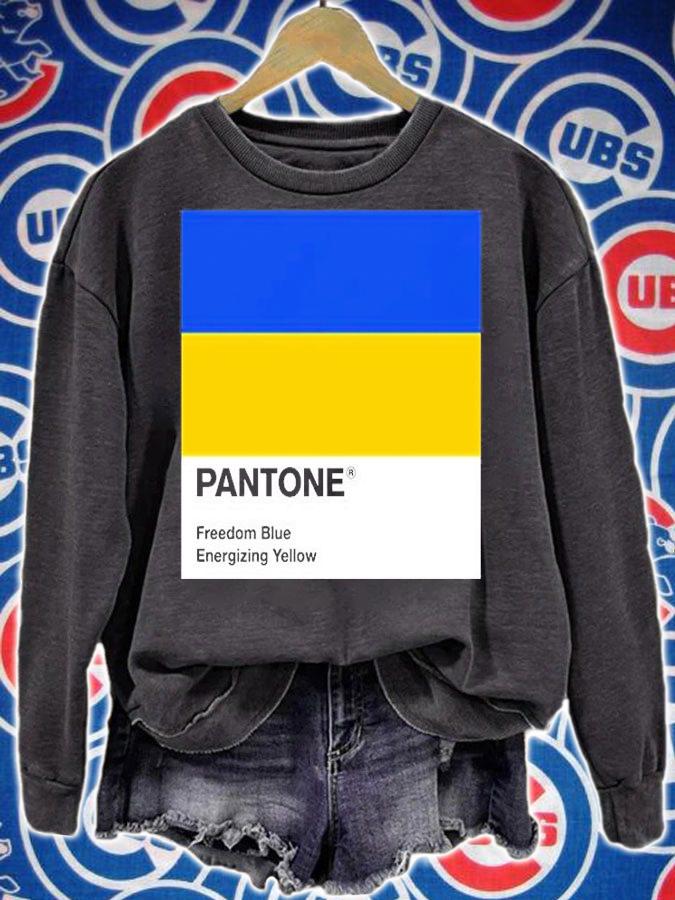 Pantone Freedom Blue Energizing Yellow T-Shirt t-shirt sweatshirt