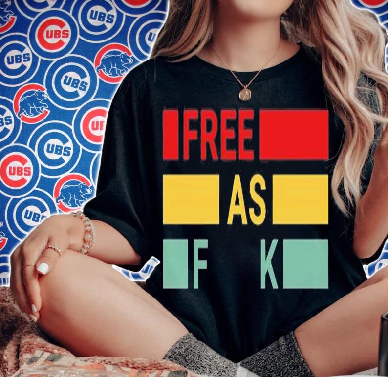 Retro Free As Fuck Tee Shirt, Kyle Rittenhouse Free As Fk T-Shirt t-shirt woman shirt