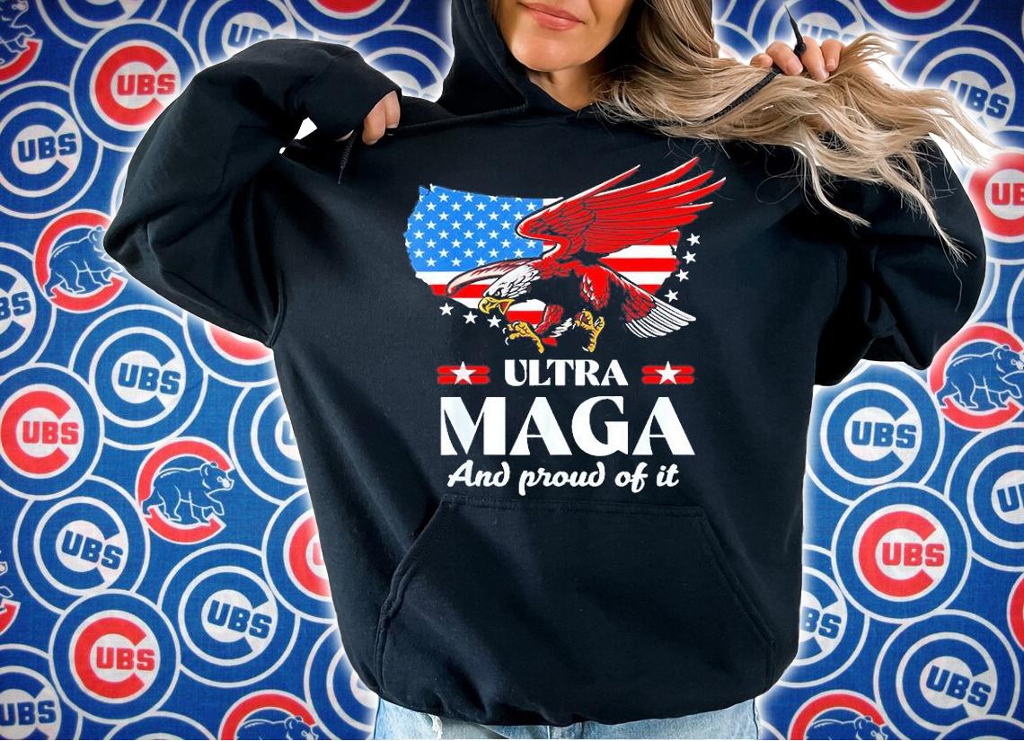 Ultra Maga Eagle Anti Biden US Flag Pro Trump Trendy T-Shirt t-shirt hoodie