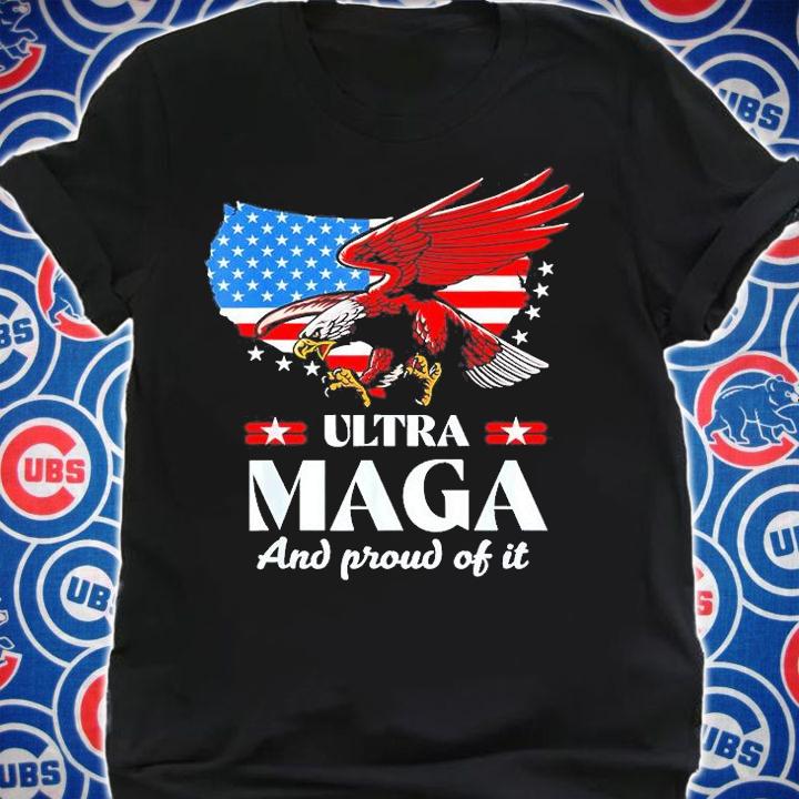Ultra Maga Eagle Anti Biden US Flag Pro Trump Trendy T-Shirt t-shirt shirt