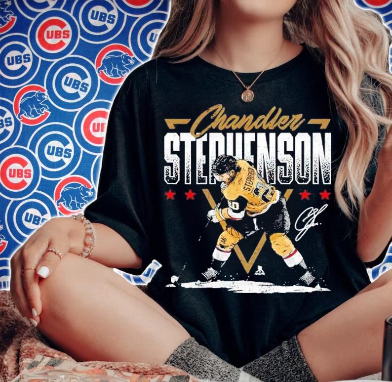 Chandler Stephenson Vegas Triangle Name Vegas Hockey Shirt t-shirt woman shirt