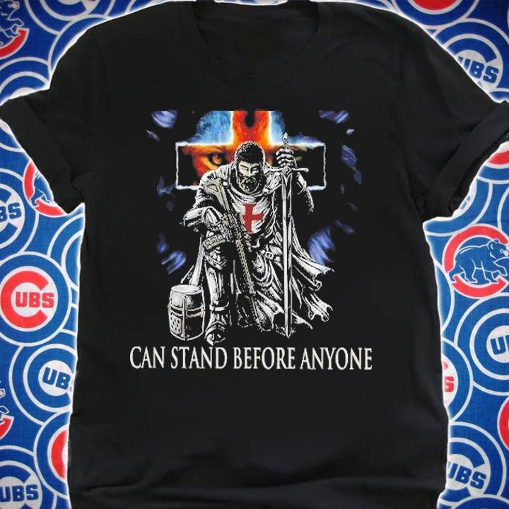 He Who Kneels Before God Can Stand Before Anyone Christian Cross Gift Shirt t-shirt shirt