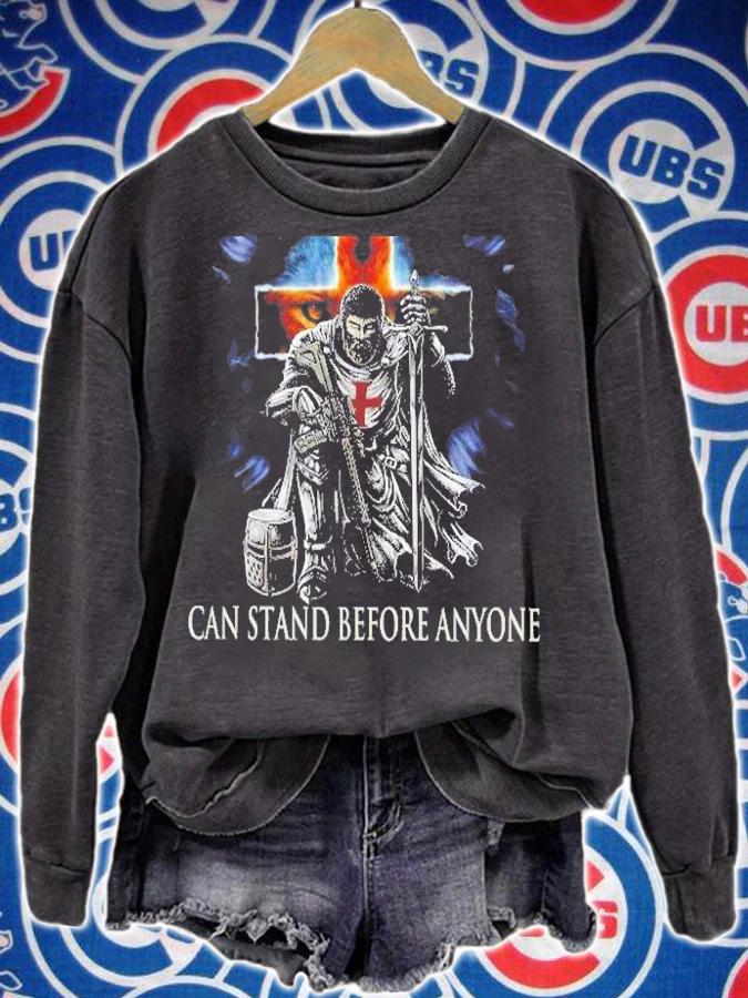 He Who Kneels Before God Can Stand Before Anyone Christian Cross Gift Shirt t-shirt sweatshirt