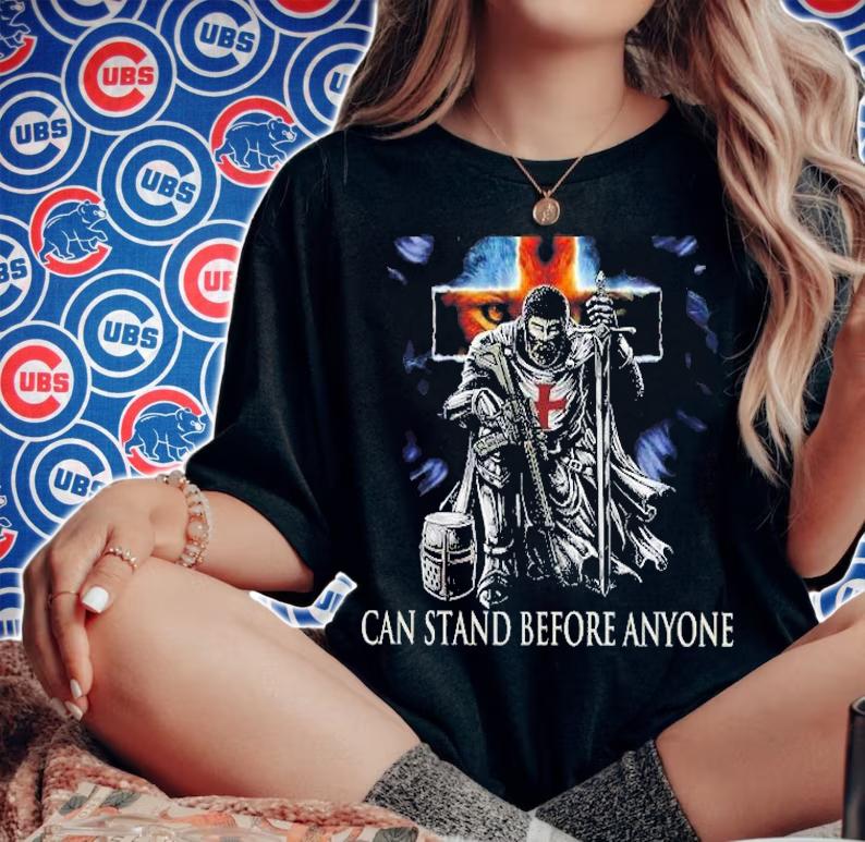 He Who Kneels Before God Can Stand Before Anyone Christian Cross Gift Shirt t-shirt woman shirt
