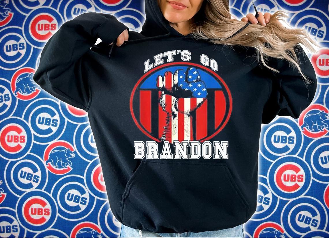 Let's Go Brandon Fist US Flag FJB T-Shirt t-shirt hoodie