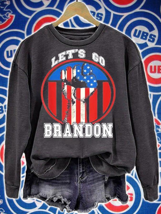 Let's Go Brandon Fist US Flag FJB T-Shirt t-shirt sweatshirt