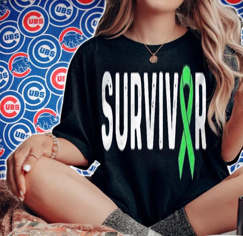 Mental Health Awareness Products Green Ribbon Survivor Shirt t-shirt woman shirt