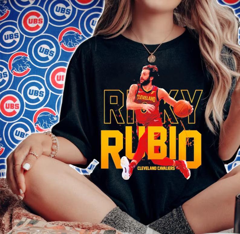 Ricky Rubio Cleveland Cavaliers signature shirt t-shirt woman shirt