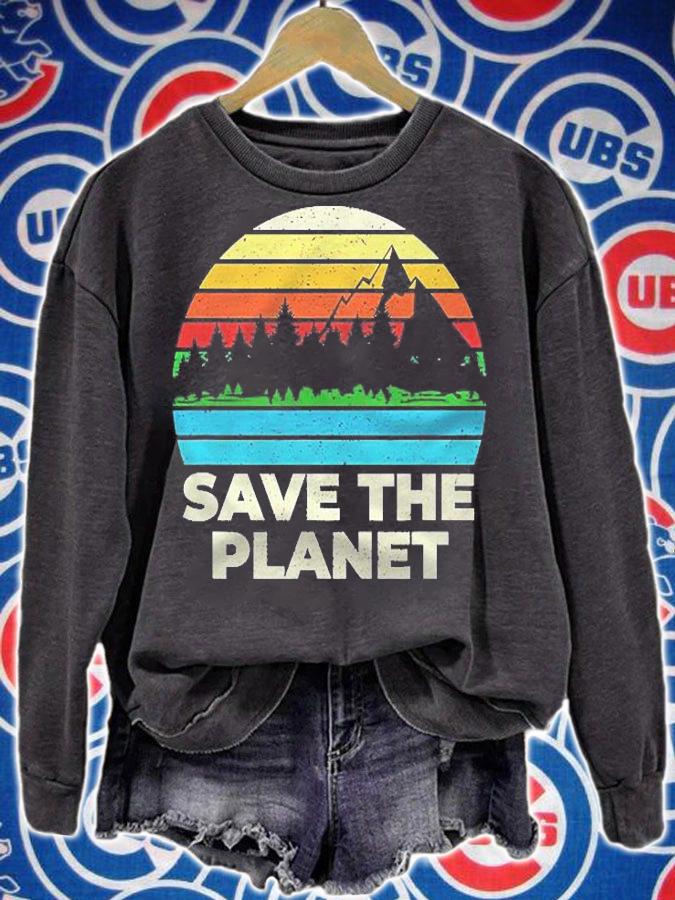 Save Protect The Planet Retro Vintage Earth Day Shirt t-shirt sweatshirt