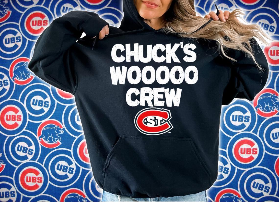 St. Cloud State Huskies Chuck's Wooooo Crew Shirt t-shirt hoodie