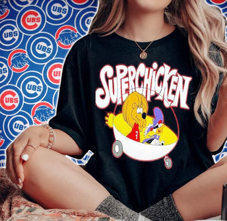 Tribute To Jay Ward And Chicken Cartoon Super Chicken Shirt t-shirt woman shirt