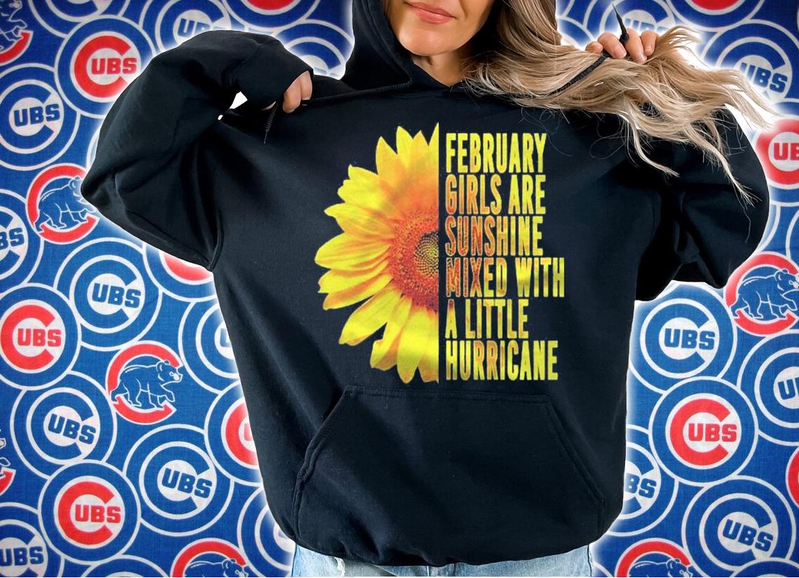 February Sunflower Birthday Gift Idea For Women Shirt t-shirt hoodie