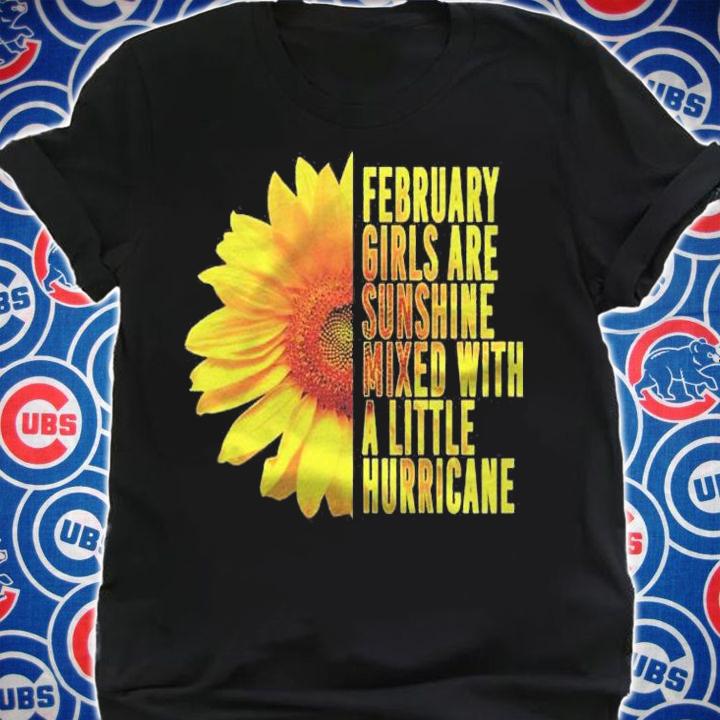 February Sunflower Birthday Gift Idea For Women Shirt t-shirt shirt