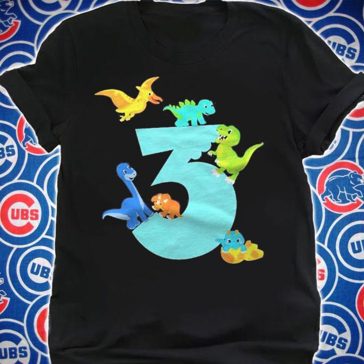 Kids 3 Years Old Dinosaur Toy Dino 3Rd Birthday Boy Shirt t-shirt shirt