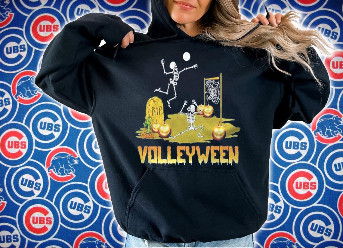 Volleyball Halloween Volleyween Skeleton Costume T-shirt t-shirt hoodie