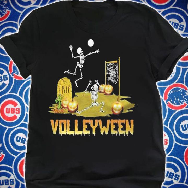 Volleyball Halloween Volleyween Skeleton Costume T-shirt t-shirt shirt