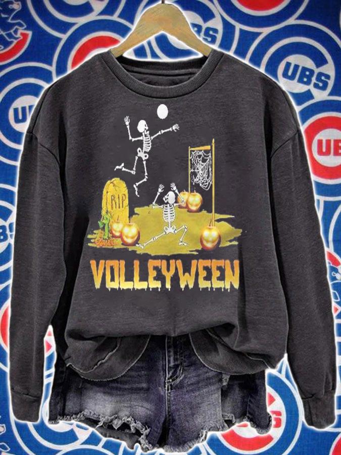 Volleyball Halloween Volleyween Skeleton Costume T-shirt t-shirt sweatshirt