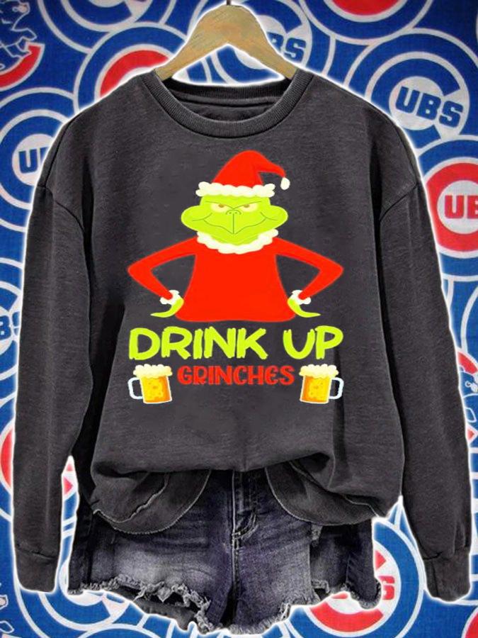 Drink Up Grinches Christmas Shirt t-shirt sweatshirt