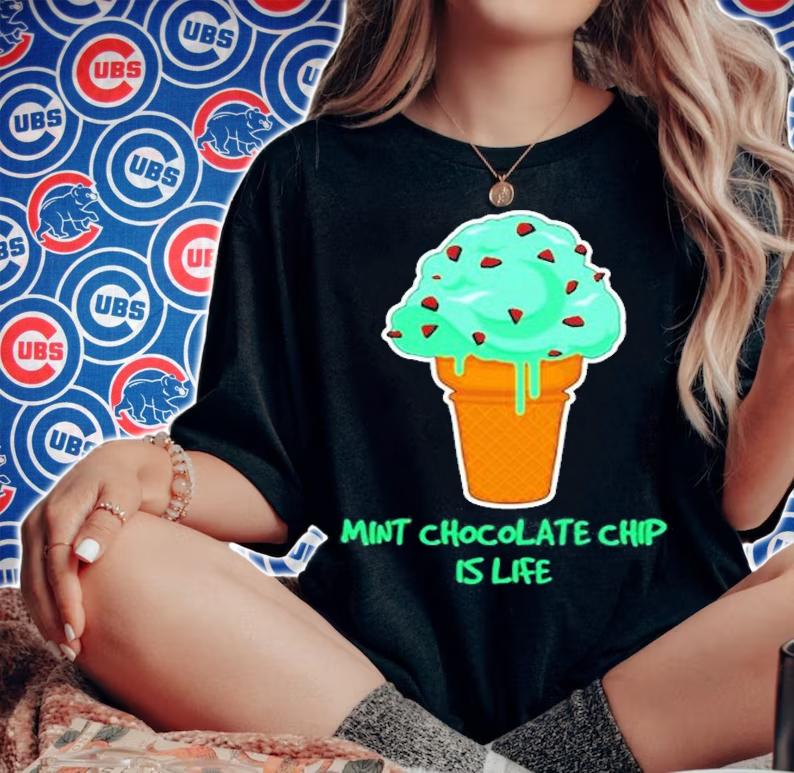 Life Funny Ice Cream Quote Mint Chocolate Chip T-Shirt t-shirt woman shirt