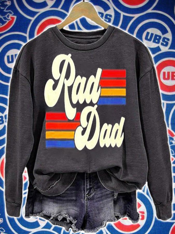 Mens Rad Dad Retro Fathers Day T-Shirt t-shirt sweatshirt