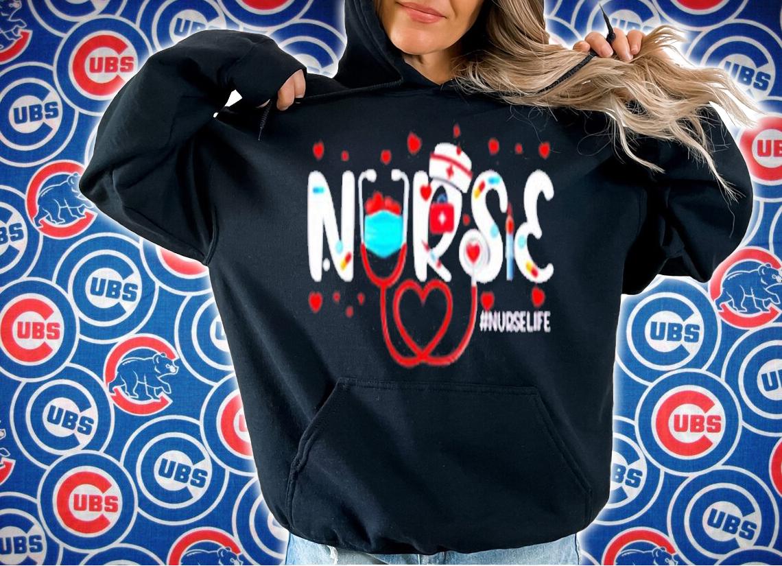 Nurse Cute Valentine's Day Valentine Heart Nurse Stethoscope T-Shirt t-shirt hoodie