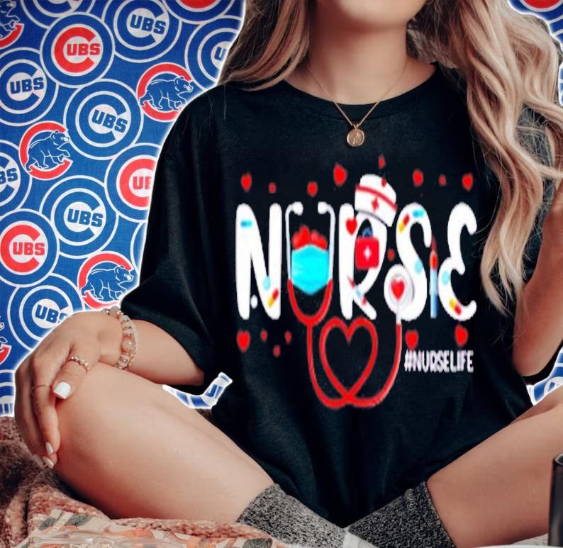 Nurse Cute Valentine's Day Valentine Heart Nurse Stethoscope T-Shirt t-shirt woman shirt
