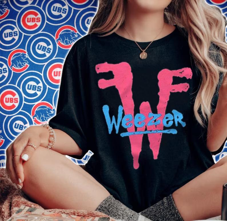 Weezer logo T-shirt t-shirt woman shirt