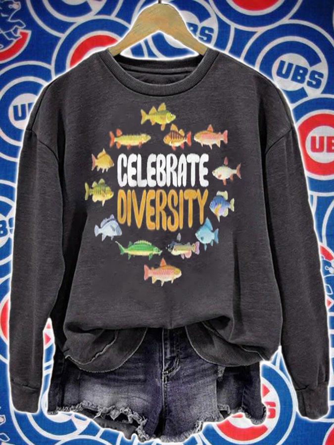 Celebrate Diversity Anglers Fishing Apparel Freshwater Fish Shirt