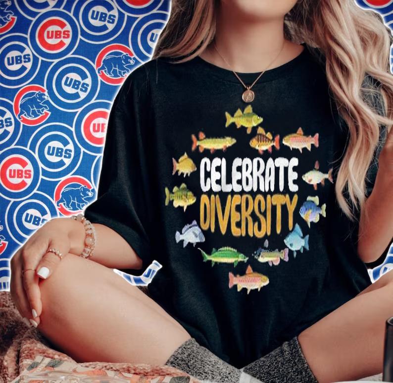 Celebrate Diversity Anglers Fishing Apparel Freshwater Fish Shirt