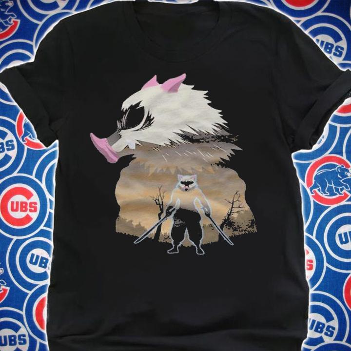 Demon Slayer Hashibira Inosuke character's shadow T-shirt shirt