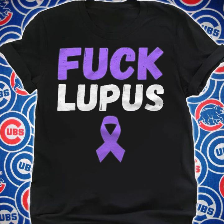 Fuck Lupus Awareness Purple Ribbon Support Fighter Warrior shirt shirt