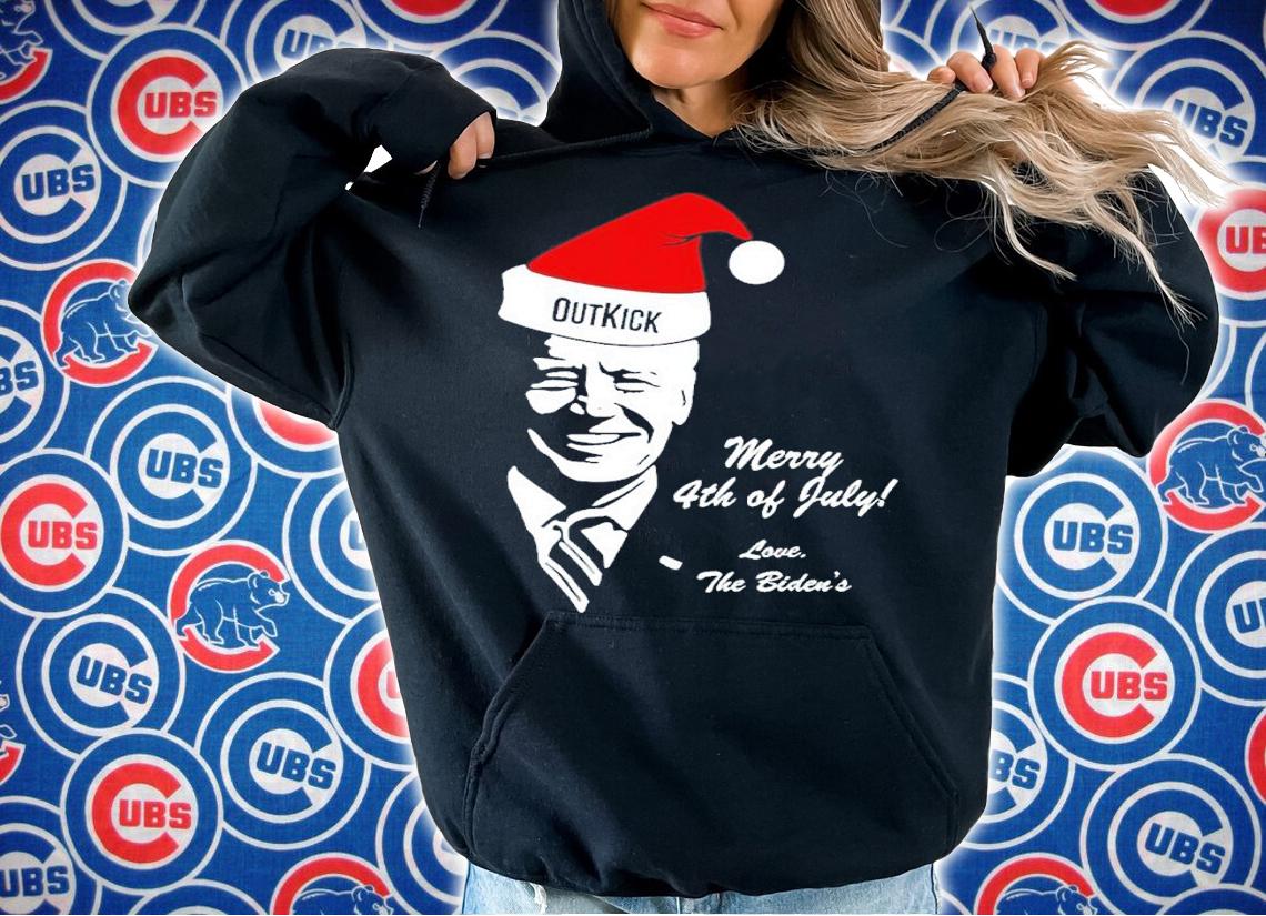 Joe Biden Santa Outkick Merry 4th Of July Love The Biden's Shirt hoodie