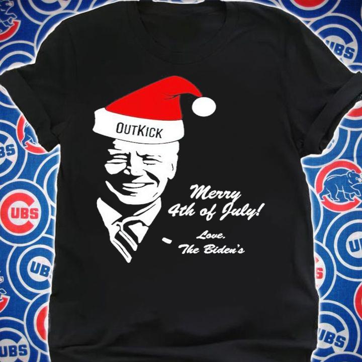 Joe Biden Santa Outkick Merry 4th Of July Love The Biden's Shirt shirt