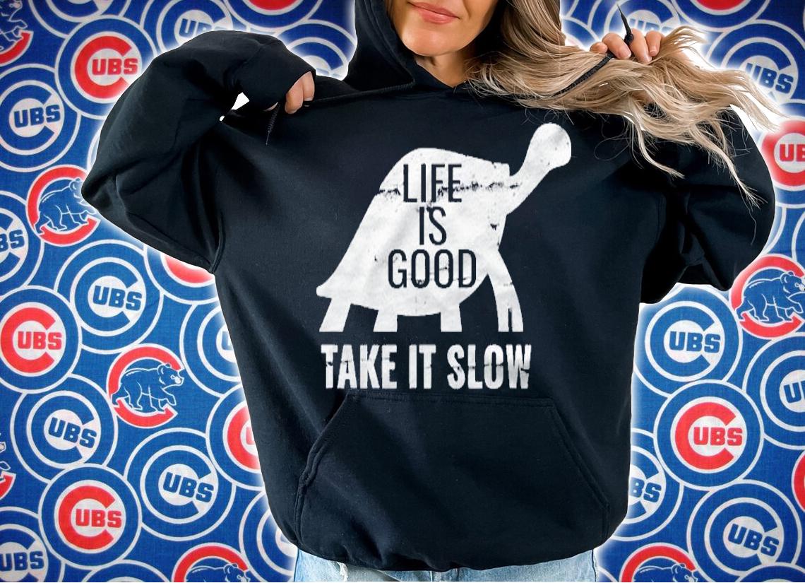 Life Is Good Take It Slow Men Women Funny Turtle Shirt hoodie