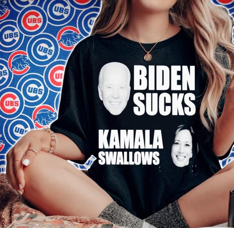 Official Biden Sucks Kamala Swallows Shirt woman shirt