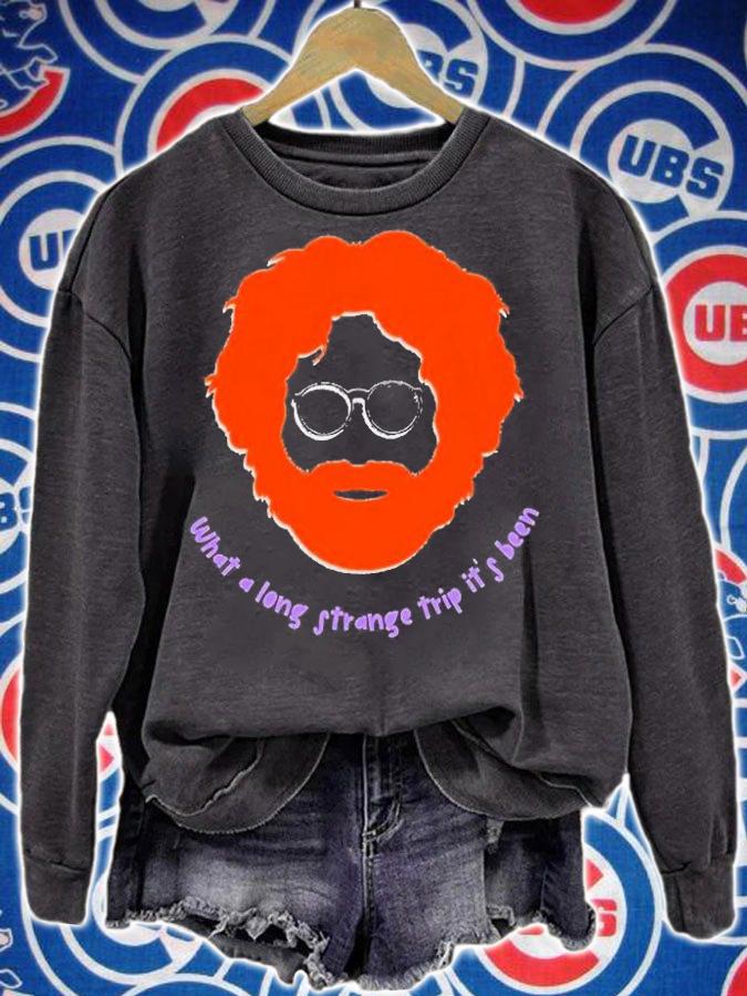 Orange Grateful What A Long Strange Trip It's Been Shirt sweatshirt