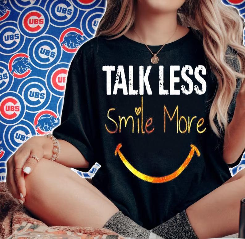 Talk Less Smile More Hamilton Funny Quote T-Shirt woman shirt
