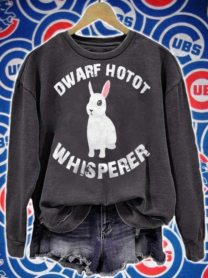 Funny Dwarf Hotot Rabbit Bunny Whisperer Apparel Shirt