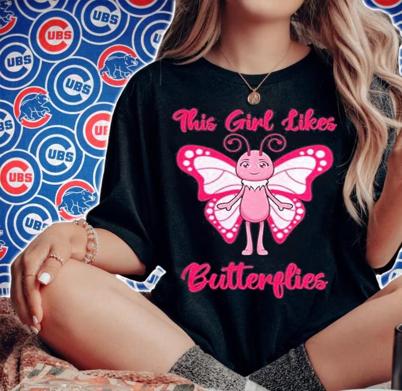 Girl Likes Butterflies Nature Wildlife Shirt woman shirt