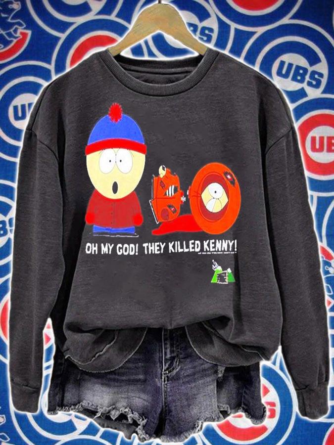 Oh My God They Killed Kenny Shirt South Park Adult Cartoon T-Shirt sweatshirt