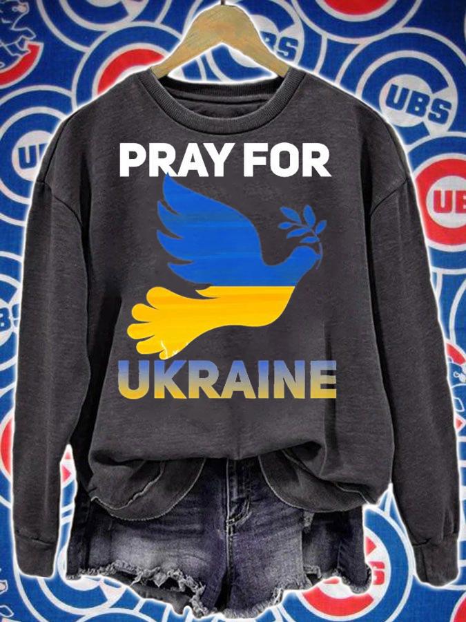 Pray For Ukraine Ukrainian Trident Coat of Arms T-Shirt sweatshirt